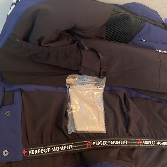 Perfect Moment Mountain Mission III Navy/Houndstooth Jacket w/Removeable Hood - Picture 9 of 9